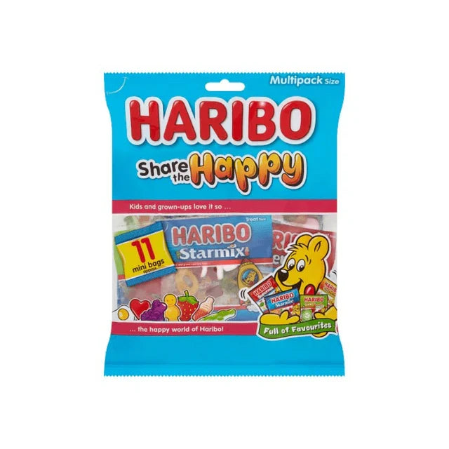 10 x Haribo Share The Happy Multipack Bag 176G