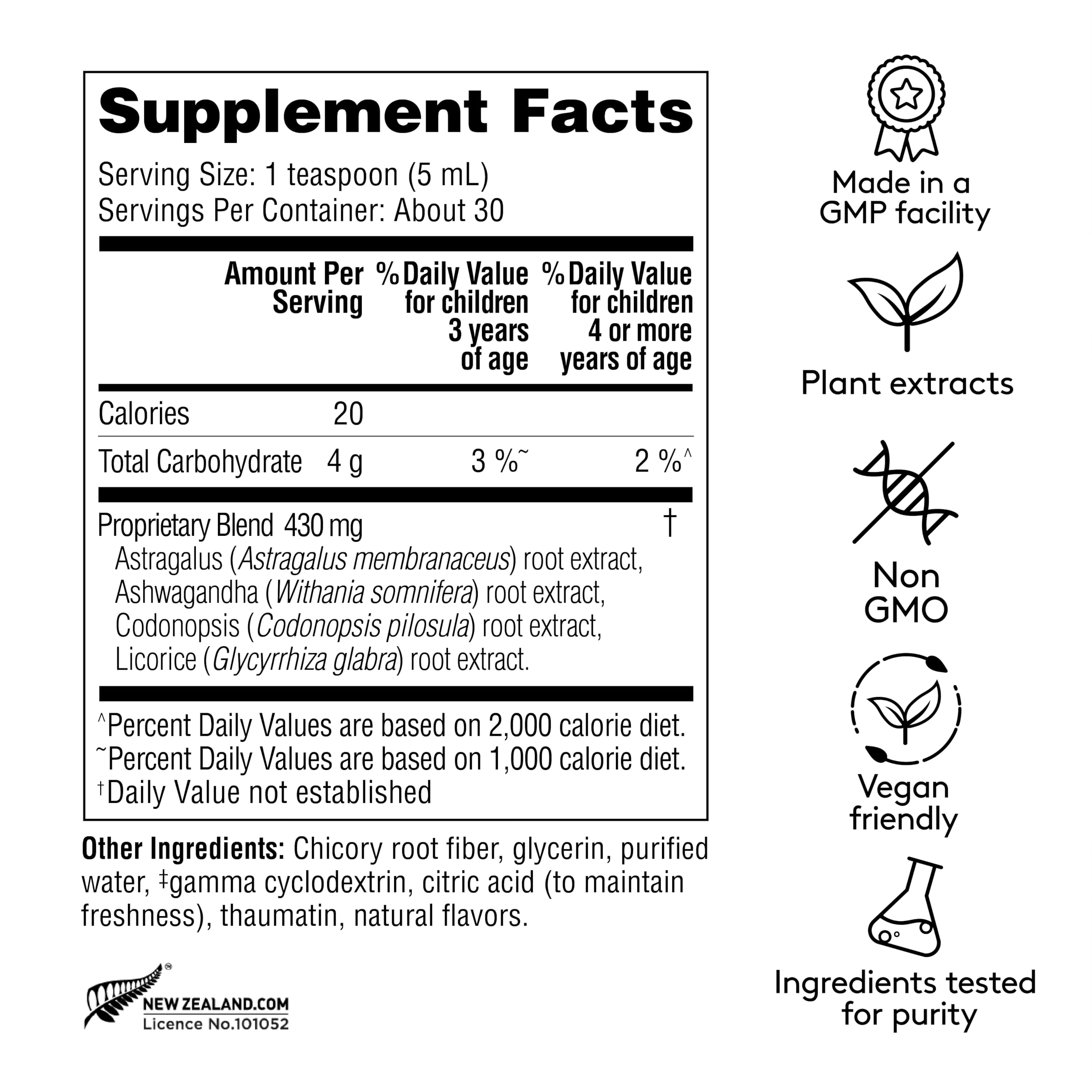 Harker Herbals Children's Immune Daily Syrup - Plant-Based Immune Support for Kids (5.1 fl oz)