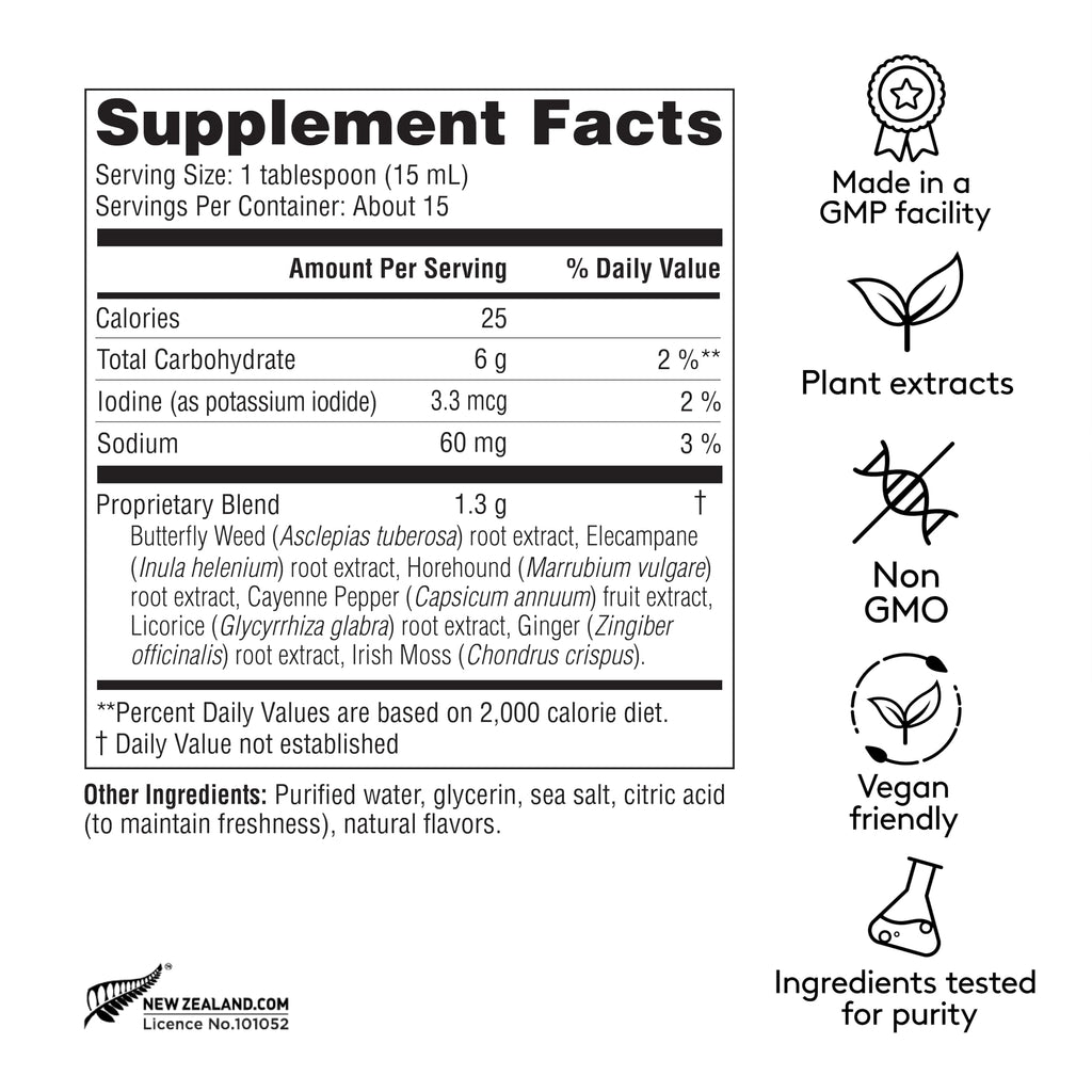 Harker Herbals Deep Lung Support Tonic – Plant-Based Respiratory Formula, 7.8 oz