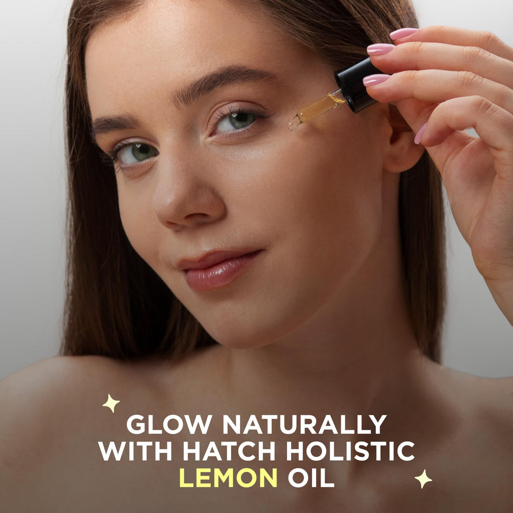Hatch Holistic 4oz Lemon Essential Oil – Pure, 100% Natural for Diffuser & DIY Skincare