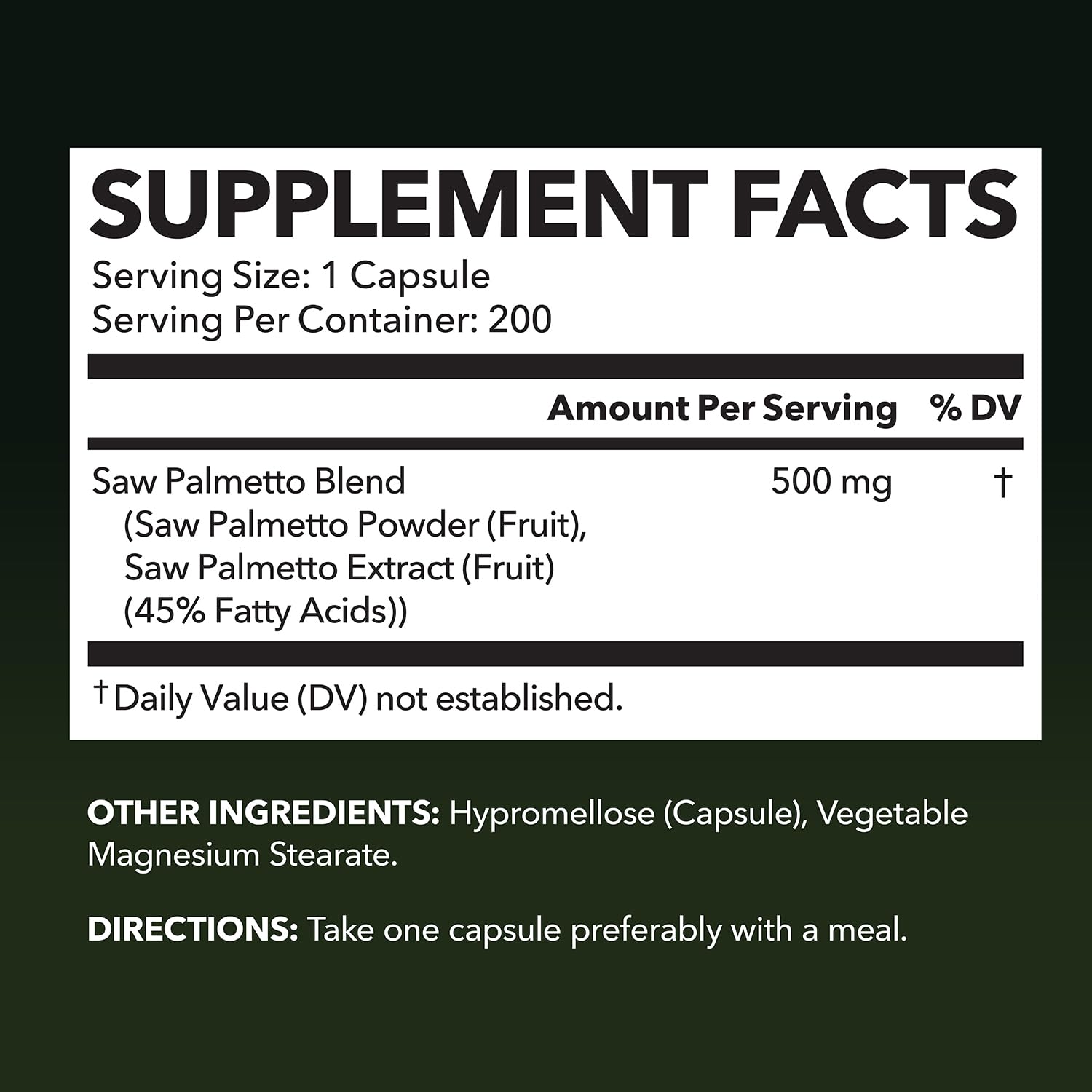 HAVASU NUTRITION Saw Palmetto for Men – Prostate Support & DHT Hair Health (500mg)