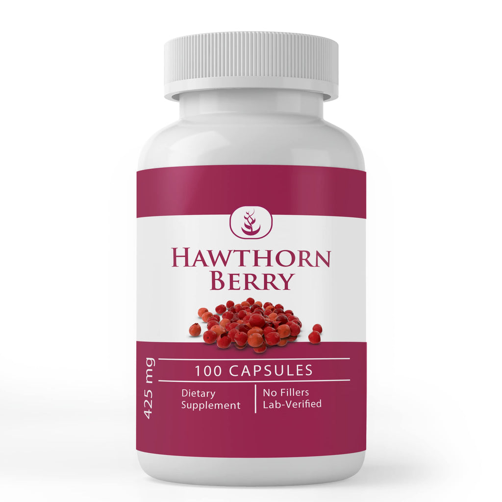 Hawthorn Berry 100 Capsules - Pure Original Ingredients, Lab Verified