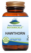 Pure Mountain Botanicals Hawthorn Berry Capsules – Kosher Vegan 1000mg Organic Hawthorn Berry Supplement