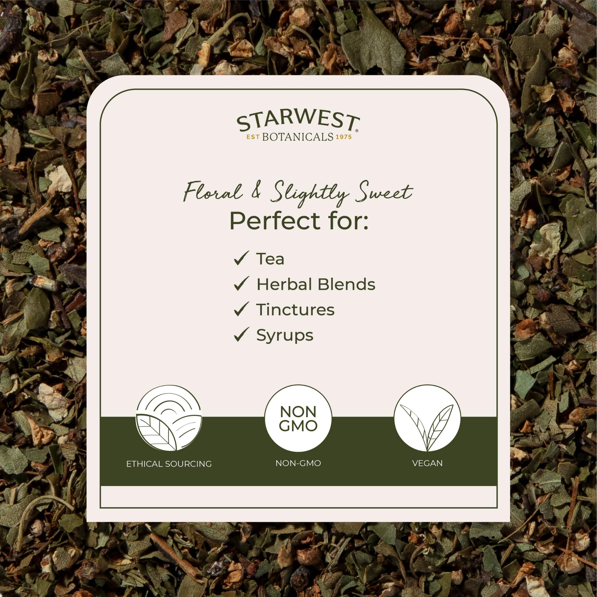 Starwest Botanicals Organic Hawthorn Leaf & Flower C/S – 1 lb (Crataegus laevigata)