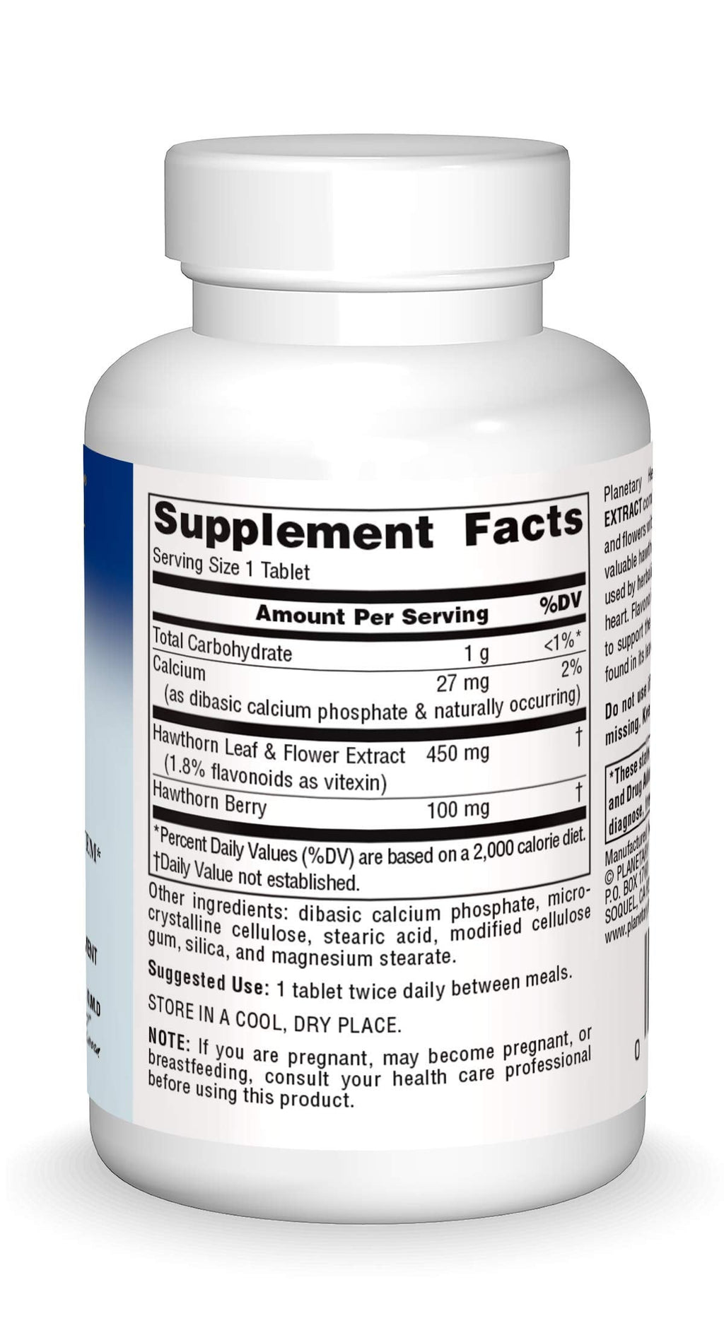 Planetary Herbals Full Spectrum Hawthorn Extract Tablets, 30 Count – Heart Health Support