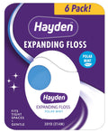 Hayden Expanding Dental Floss – Polar Mint, 6-Pack, Anti-Tartar