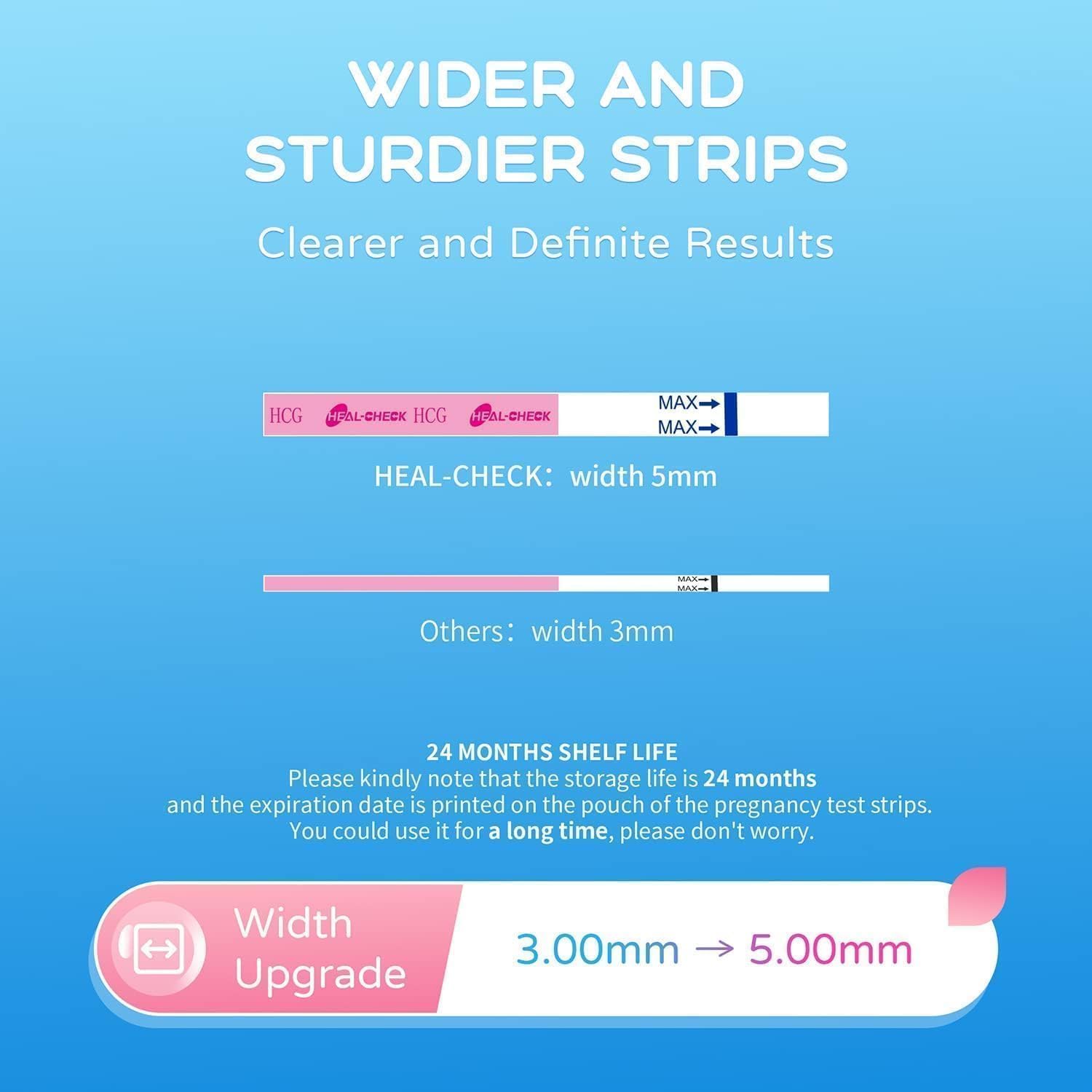 HEAL-CHECK Pregnancy Tests with Cup – Bulk 25 Count, 99% Accuracy