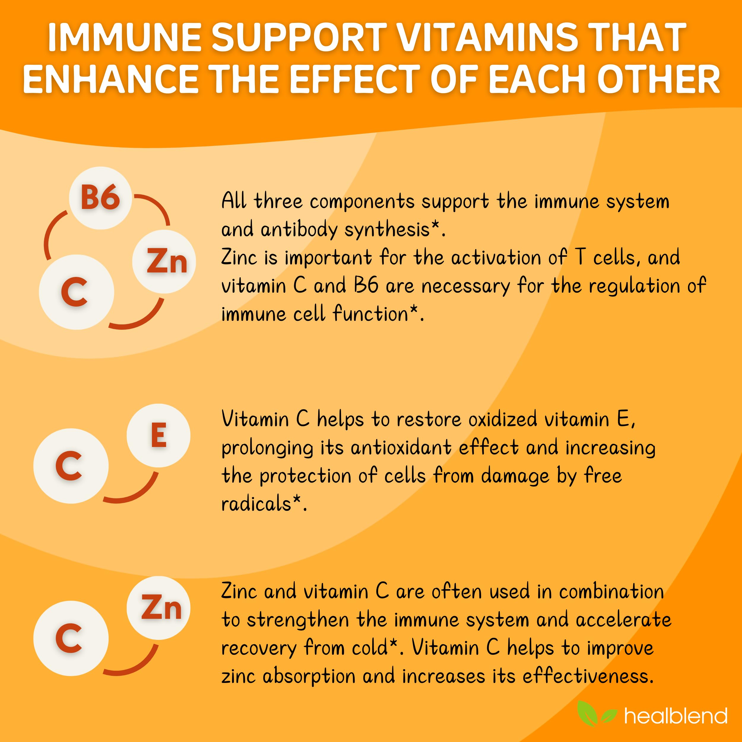 HealBlend 10 in 1 Immune Support Supplement Booster – Elderberry, Zinc, Echinacea, Turmeric, Probiotics | Adults 120 Capsules