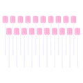 Healifty 200Pcs Disposable Oral Swabs - Pink Mouth Cleaning Sponge for Oral Care