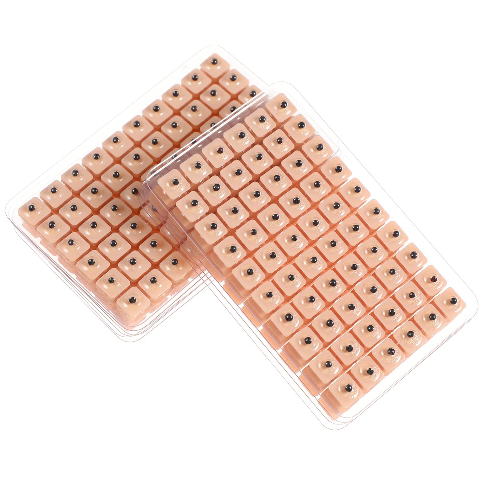 Healifty 600 Counts Vaccaria Ear Seeds - Disposable Ear Press Kit for Multi-Condition Ear Acupressure (10 Sheets)