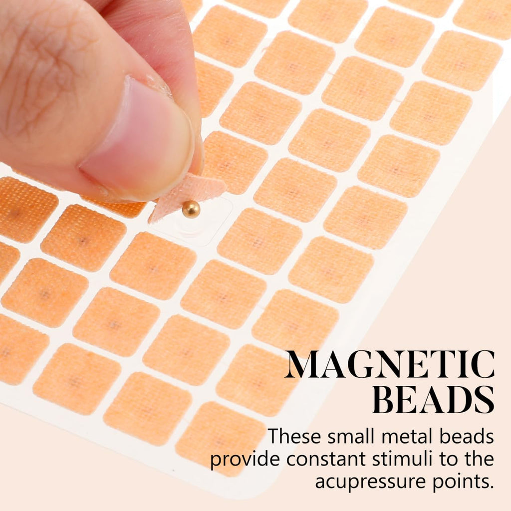 Healifty 600 Magnetic Ear Seeds – Stainless Steel Ear Patches for Headache, Back Pain