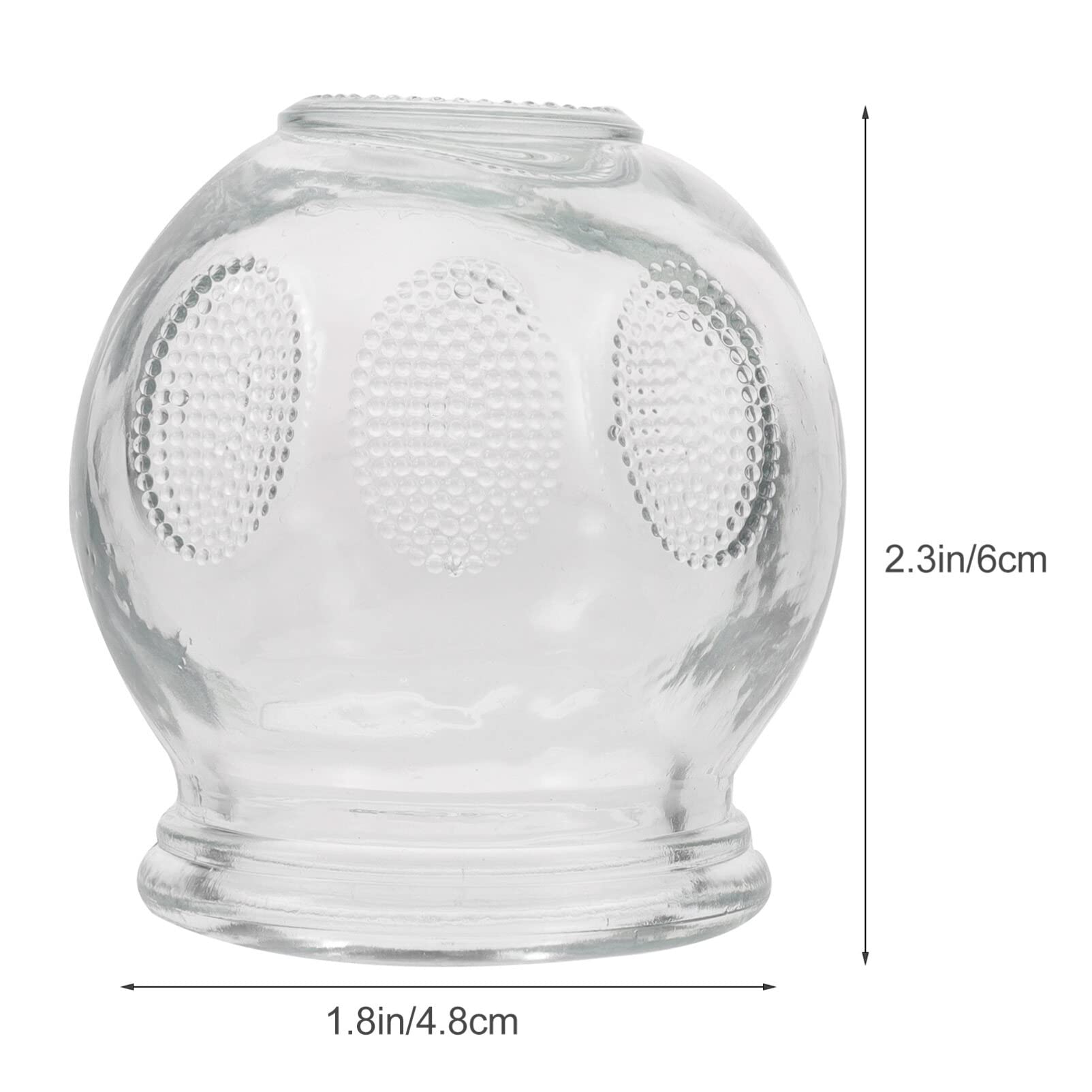 Healifty Glass Cupping Therapy Set – 6Pcs Vacuum Cupping for Massage & Fatigue Relief