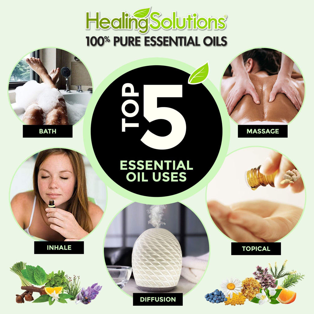 Healing Solutions Organic Clove Bud Oil - Pure & Undiluted Clove Bud Oil, Therapeutic Grade (10ml / 0.33 oz)