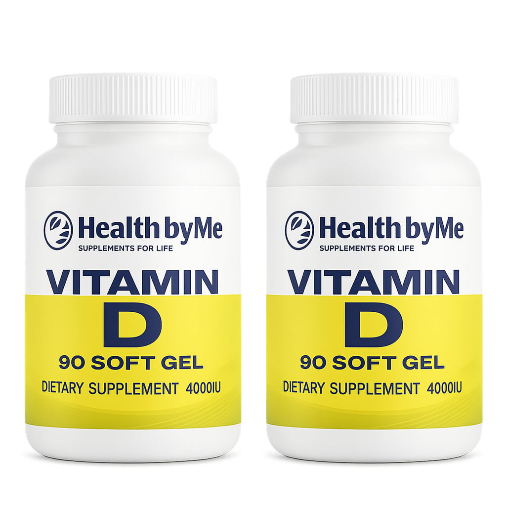 HEALTH BY ME Vitamin D3 4000 IU Softgels – Supports Bones, Teeth, Muscles & Immune Health