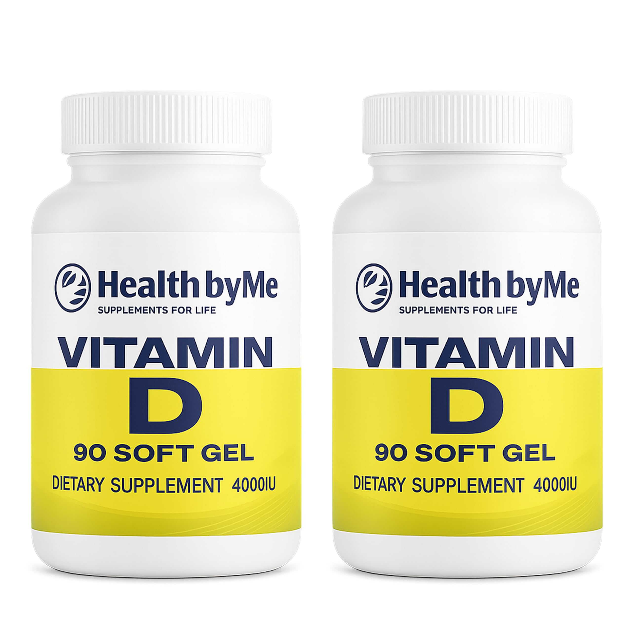 HEALTH BY ME Vitamin D3 4000 IU Softgels – Supports Bones, Teeth, Muscles & Immune Health