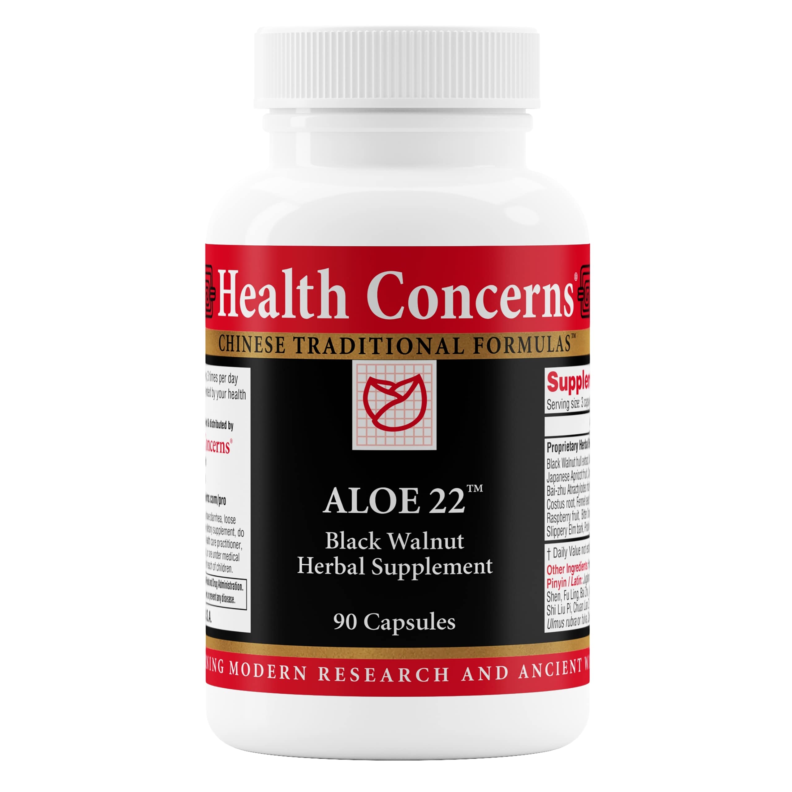 Health Concerns Aloe 22 – Digestive Support & Intestinal Cleanse (90 Capsules)