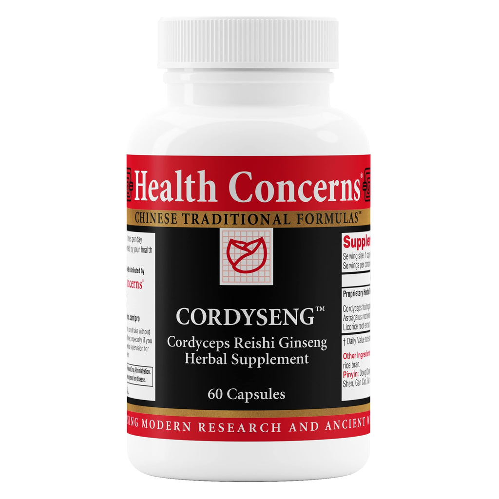 Health Concerns CordySeng – Immune Support with Cordyceps, Reishi, Ginseng, Astragalus (60 Capsules)