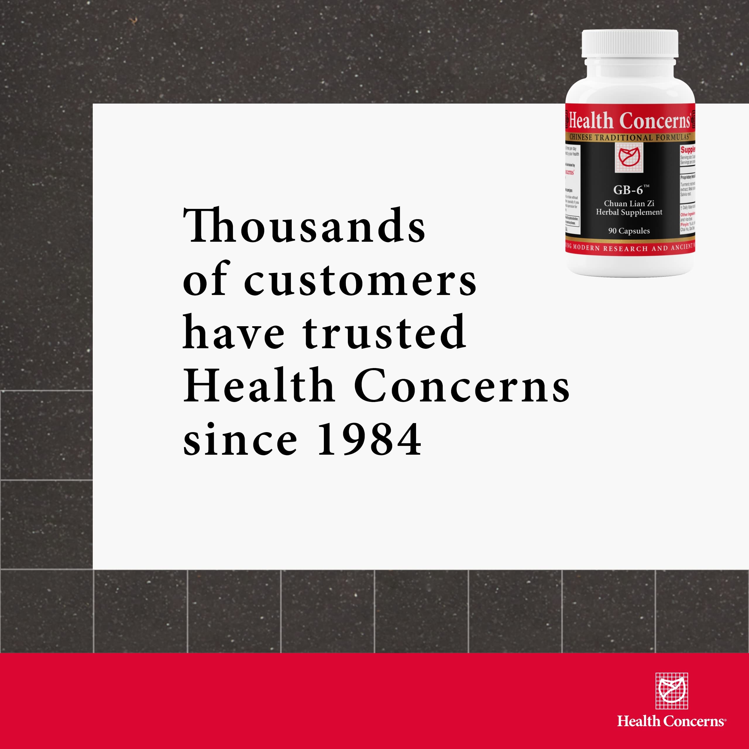 Health Concerns GB-6 Gallbladder Support – 90 Capsules | Chinese Herbal Formula
