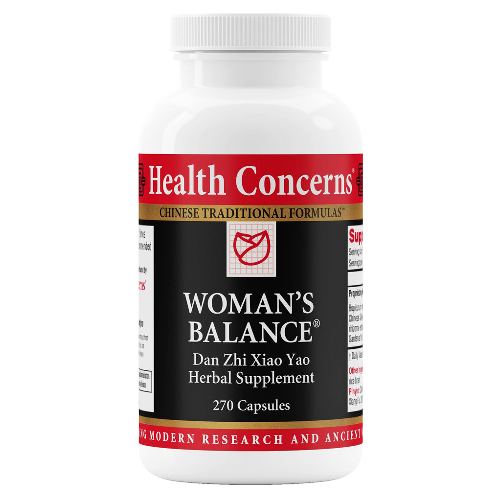 Health Concerns Women's Balance – PMS Relief & Hormone Support | Liver Qi & Spleen Health – Dan Zhi Xiao Yao Formula – 270 Capsules