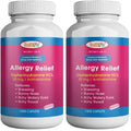 HEALTH LFE Allergy Relief Caplets 25 mg Diphenhydramine HCl – Pack of 2 (2000 Count) for Children & Adults