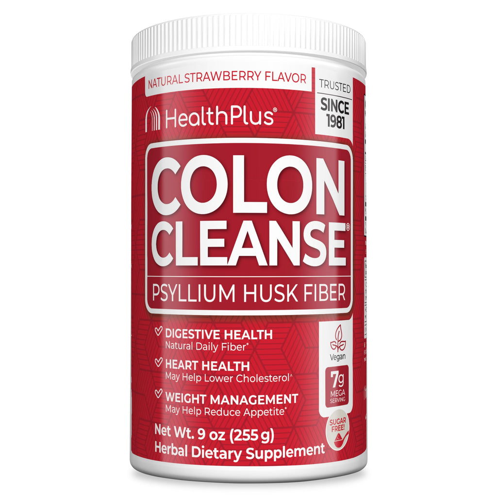Health Plus Colon Cleanse - Psyllium Husk, Strawberry, 9 oz, 36 Servings