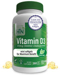 Health Thru Nutrition Vitamin D3 5000IU | 360 Mini Softgels in Organic EVOO | 3rd-Party Tested, Non-GMO USP
