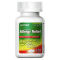 HealthA2Z Allergy Relief Cetirizine 10mg | All Day Indoor & Outdoor Allergy Relief (250 Count)