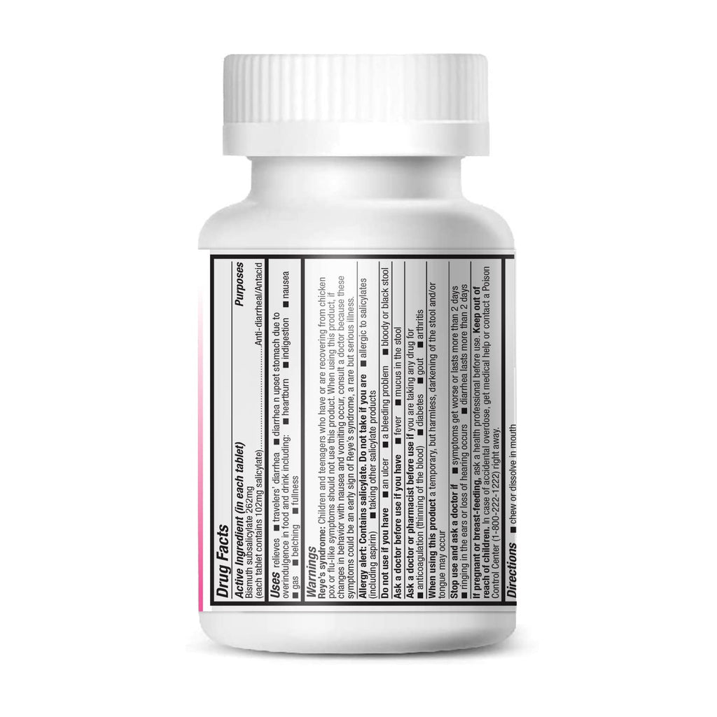 HealthA2Z Bismuth Subsalicylate 262mg | Multi-Symptom Digestive Relief (100 Count)