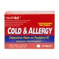 HealthA2Z Cold & Allergy 72 Tablets | Chlorpheniramine Maleate & Phenylephrine HCl
