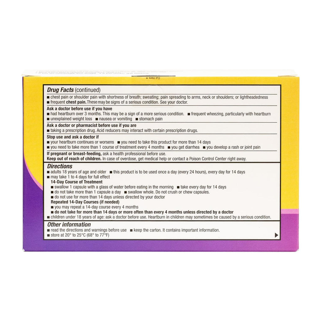 HealthA2Z Esomeprazole Magnesium 20mg | 24-Hour Heartburn Relief | 42 Count