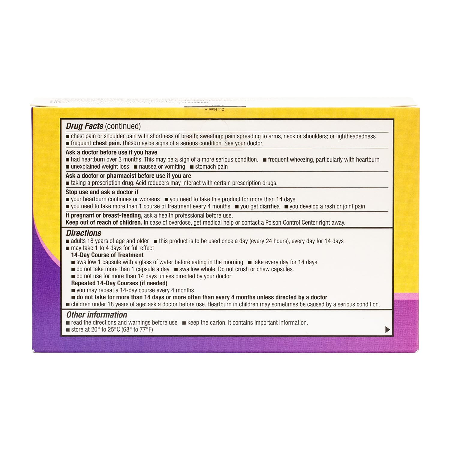 HealthA2Z Esomeprazole Magnesium 20mg | 24-Hour Heartburn Relief | 42 Count