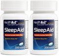 HealthA2Z Sleep Aid | Doxylamine Succinate 25 mg | 200 Count Pack (Pack of 2)