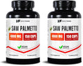 Healthfare Saw Palmetto Extract Capsules 4000mg | 150 Capsules | Hair Growth for Men & Women | Non-GMO & Gluten-Free | Made in USA (Pack of 2)