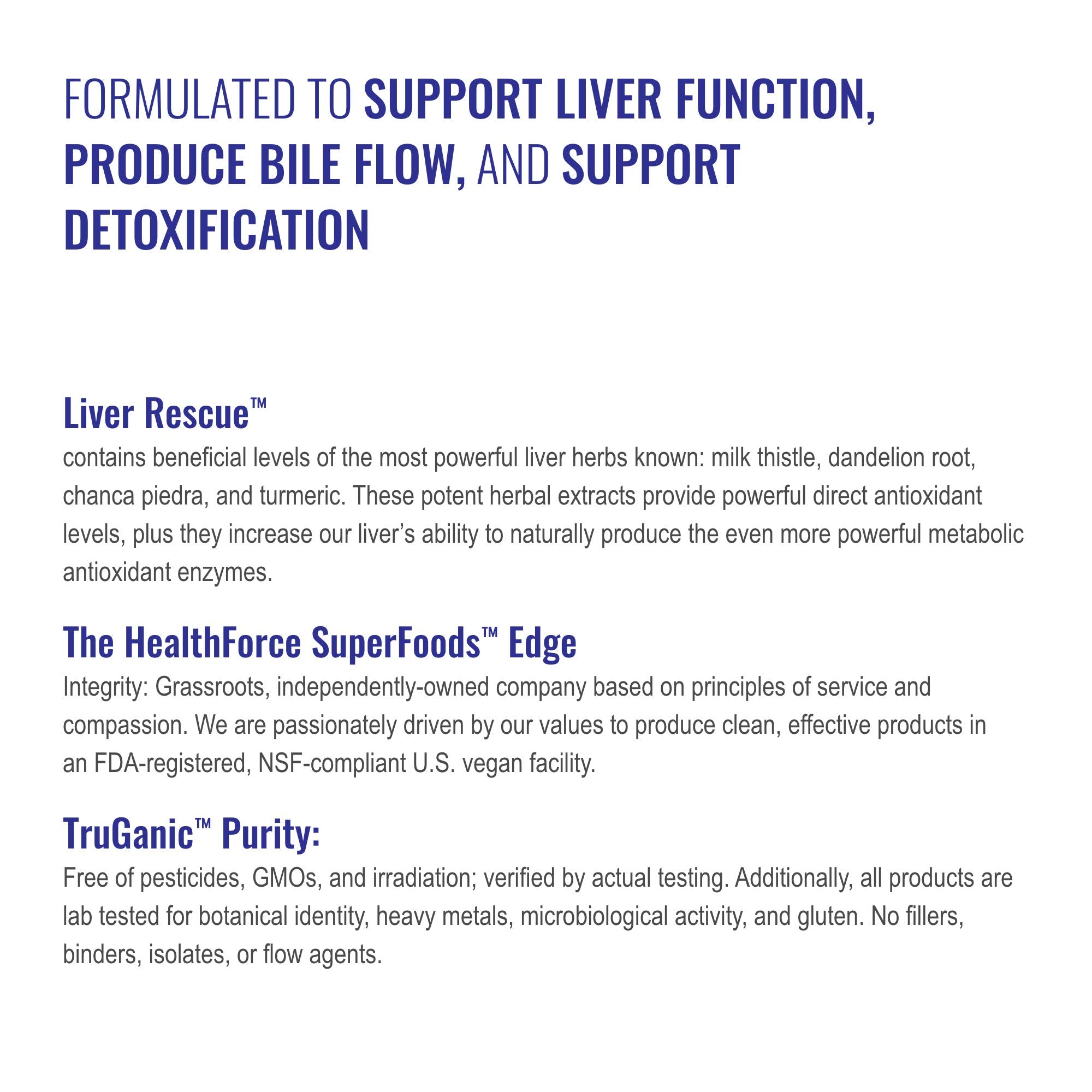 HealthForce SuperFoods Liver Rescue - Natural Liver Cleanse with Milk Thistle & Dandelion Root | Gluten-Free & Vegan | 120 Capsules
