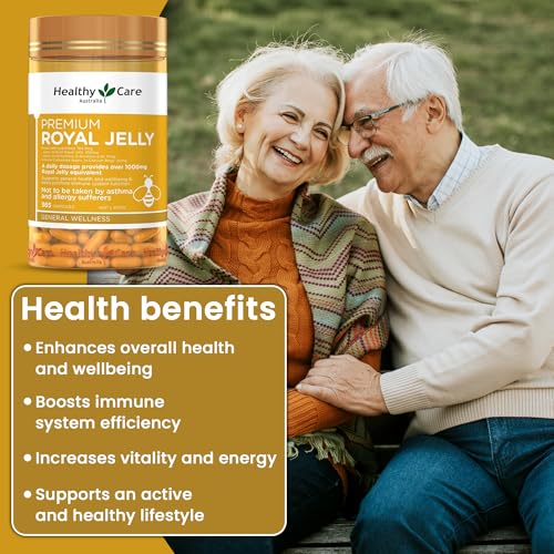 Healthy Care Royal Jelly 1000, 365 Capsules – Made in Australia