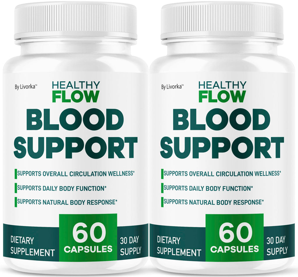 (2 Pack) Healthy Flow Blood Support – Premium Daily Capsules – 120 Count