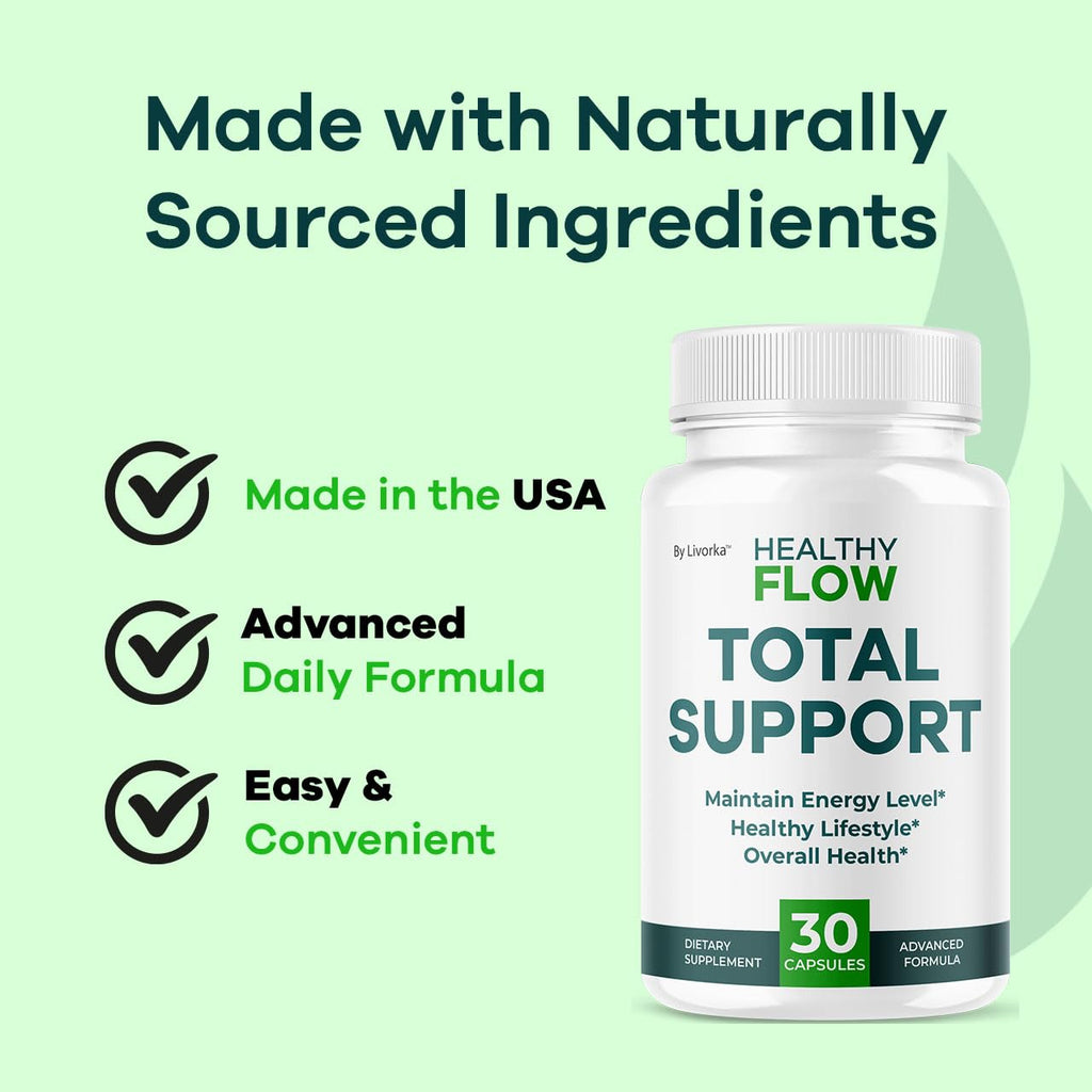 2 Pack Healthy Flow Capsules – All-Natural Support, HealthyFlow 60 Capsules