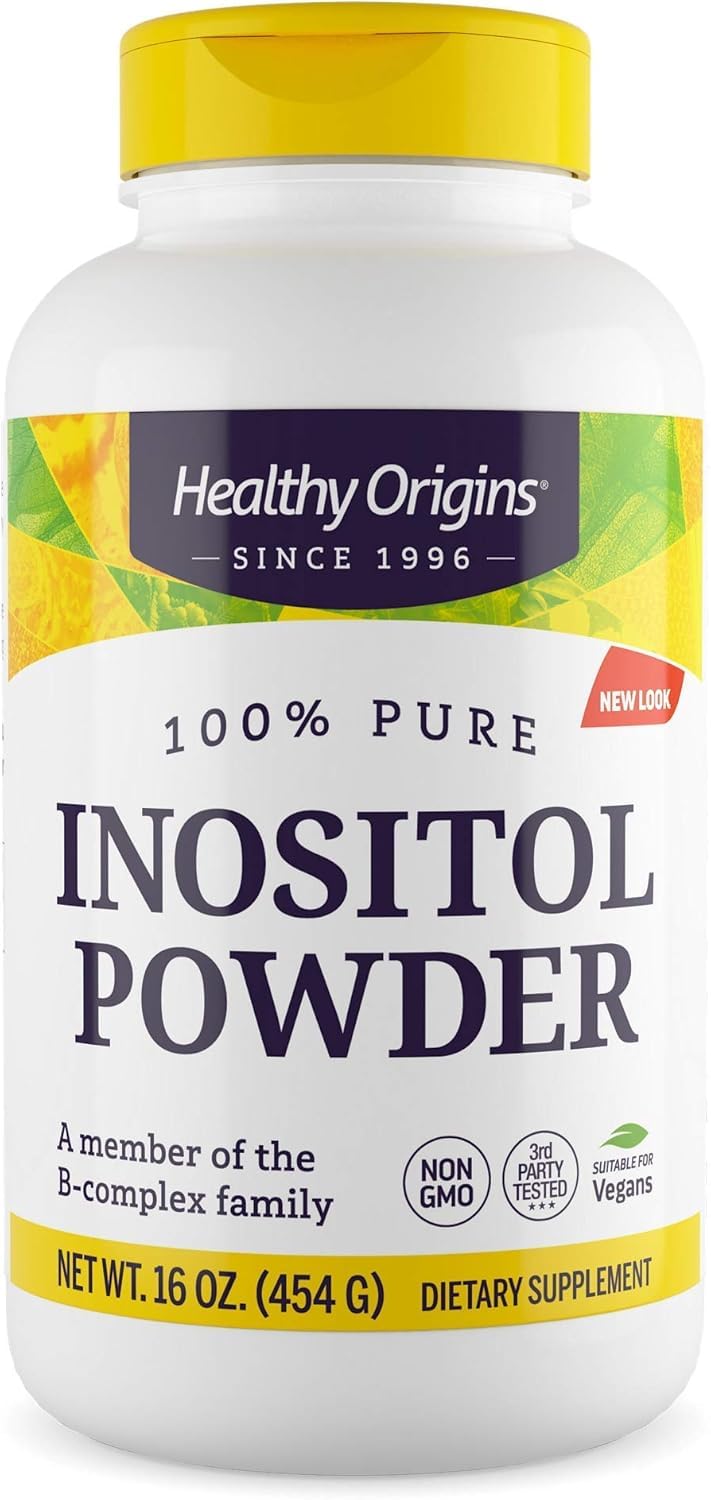 Healthy Origins Inositol Powder 454 g | B8 for Skin, Hair & Nails | Vegan, Non-GMO, Gluten-Free