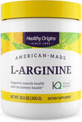 Healthy Origins L-Arginine – American-Made, Non-GMO, Gluten Free, 10.6 oz | Muscle Support