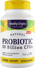 Healthy Origins Probiotic 30 Billion CFU's - Shelf Stable, Non-GMO, Gluten Free | Digestive & Immune Health - 60 Veggie Caps