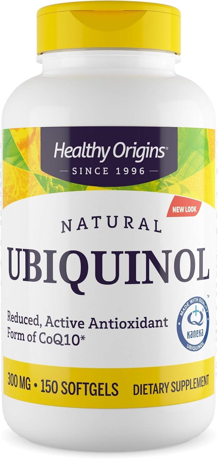 Healthy Origins Ubiquinol 300 mg Softgels – Active CoQ10 for Heart Health & Antioxidant Support