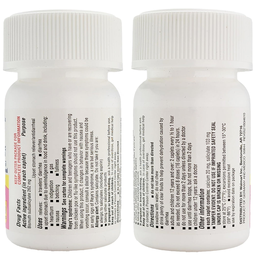 Healthy Surplus Stomach Relief - Bismuth Subsalicylate 262 mg, 40 Caplets