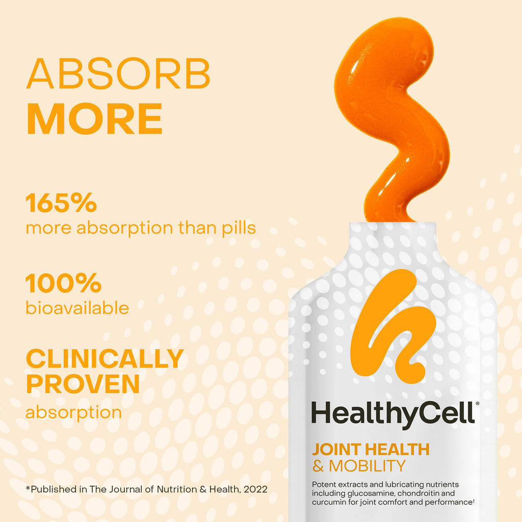 HealthyCell Joint Health & Mobility Gel Packs — Curcumin, Glucosamine & Chondroitin (14-Pack)