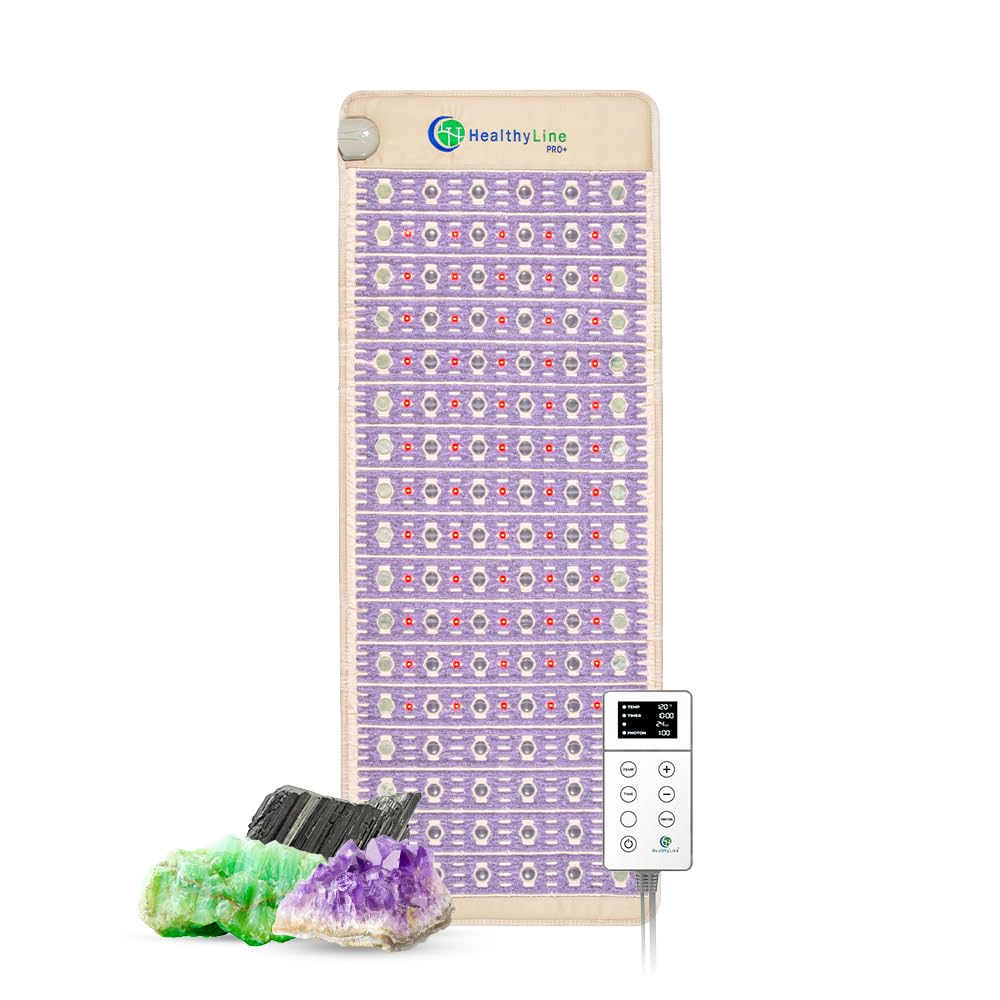 HealthyLine Advanced Infrared Heating Pad – Amethyst, Jade & Tourmaline, Full Pro 74 x 28 inches