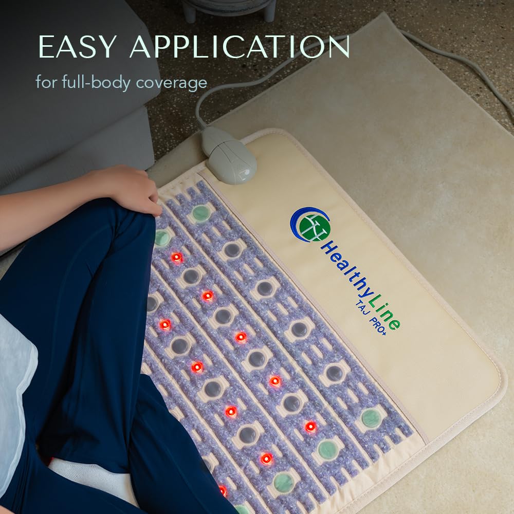 HealthyLine Advanced Infrared Heating Pad – Amethyst, Jade & Tourmaline, Full Pro 74 x 28 inches