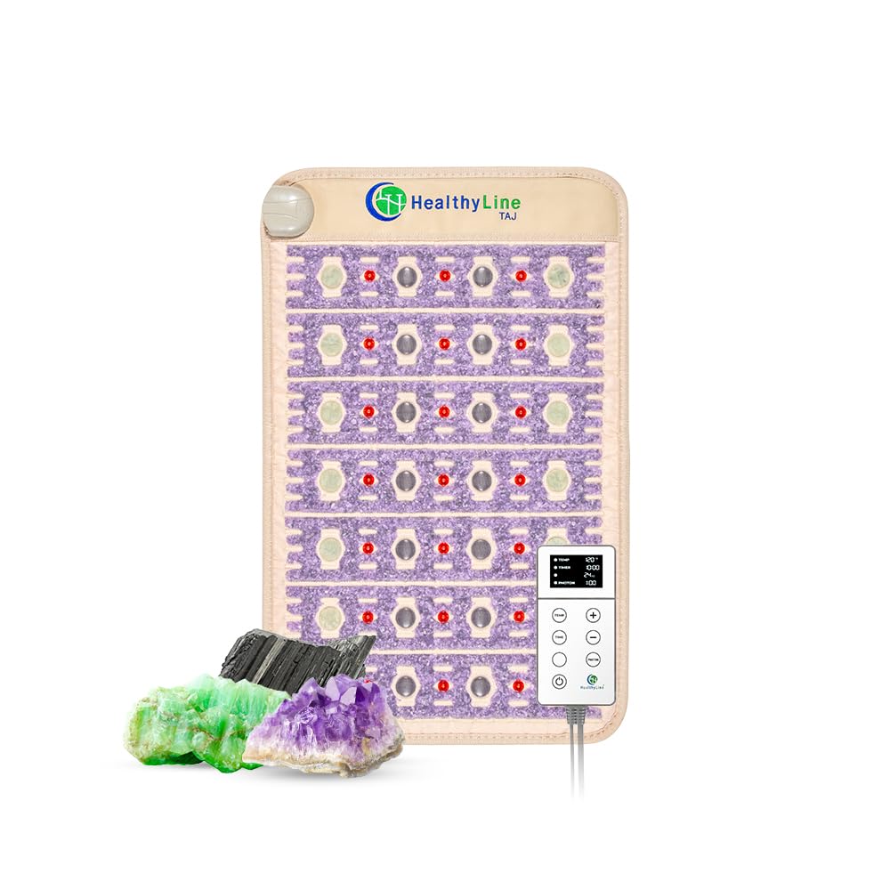 HealthyLine TAJ Far Infrared Heating Pad – 32x20 in Crystal Gemstone Mat