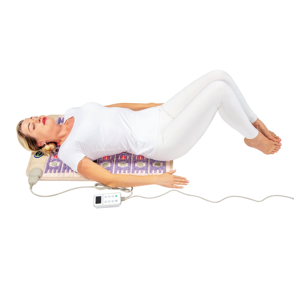 HealthyLine TAJ Far Infrared Heating Pad – 32x20 in Crystal Gemstone Mat