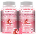 Healtionist 2000mg Calcium Citrate Gummies – D3 & K2, Peach Flavor