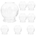 Healvian 8Pcs Glass Fire Cupping Set | Vacuum Suction Cups for Body Therapy, Massage & Metabolism