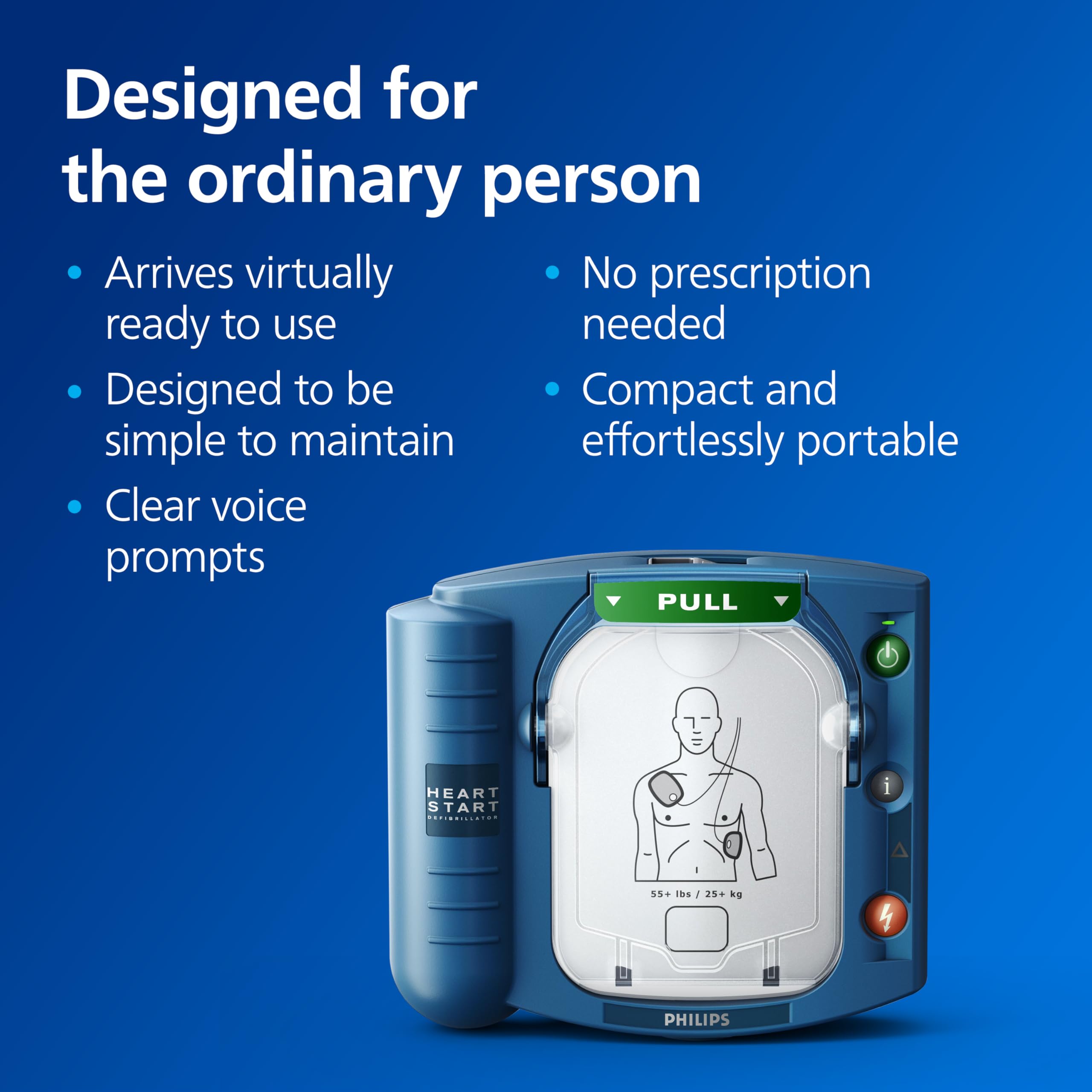 Philips HeartStart OnSite AED Defibrillator with Standard Carry Case (M5066A-C01)